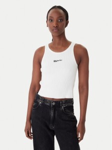 Karl Lagerfeld Jeans Top B1W18024 Écru Slim Fit