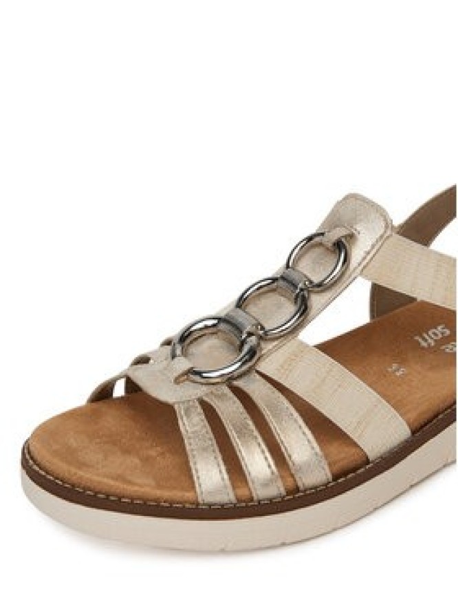 Remonte Sandały D2073-60 Złoty