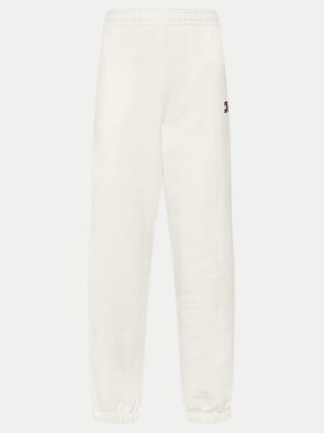 Tommy Jeans Spodnie dresowe Badge DW0DW20679 Écru Regular Fit