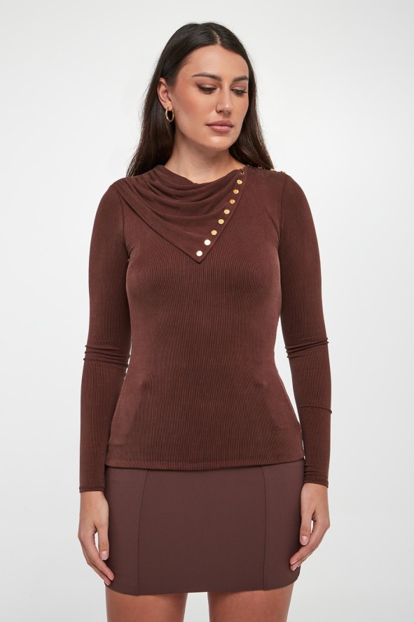 Bluzka damska w prążki ELISABETTA FRANCHI