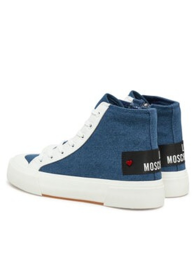 LOVE MOSCHINO Trampki JA15022G1MJO5700 Niebieski