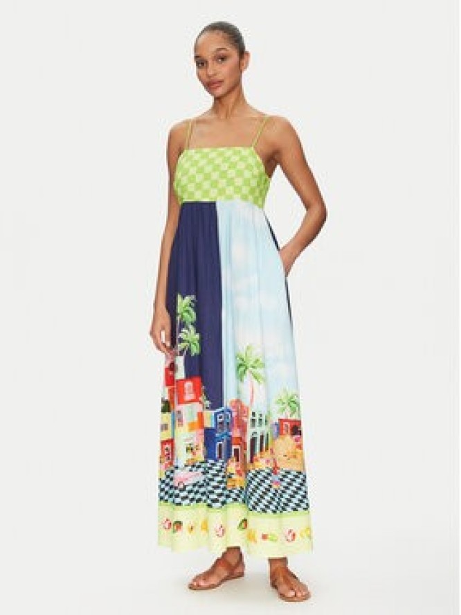 Seafolly Sukienka letnia Cuba 55439-DR Kolorowy Relaxed Fit