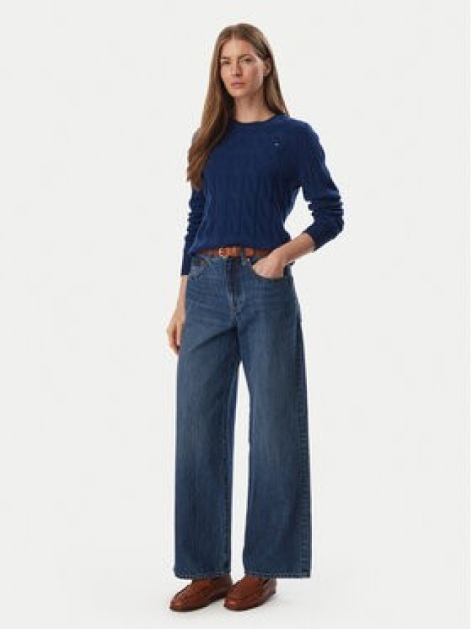Tommy Hilfiger Sweter WW0WW43586 Granatowy Regular Fit