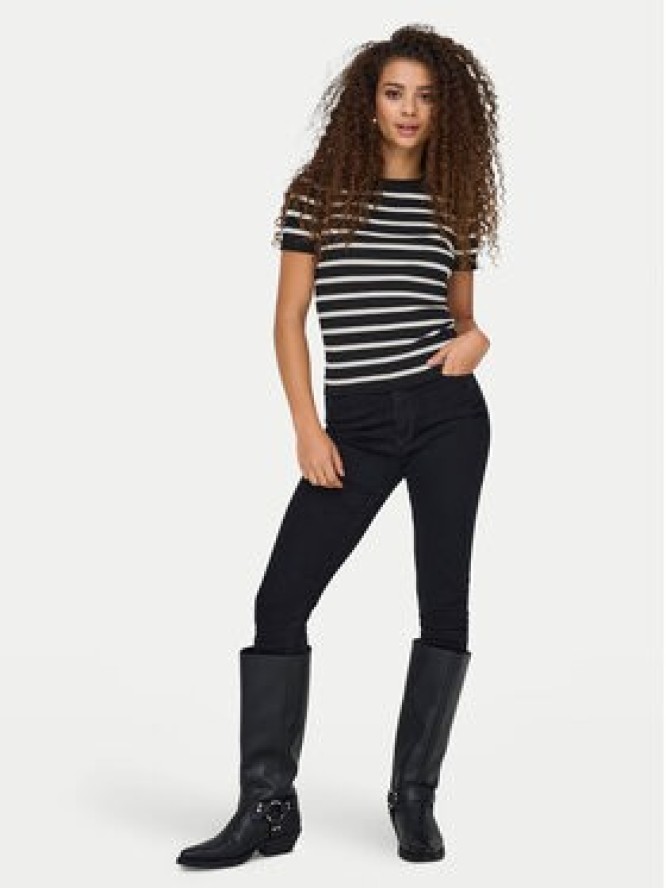 JDY T-Shirt Cirkeline 15307860 Czarny Slim Fit