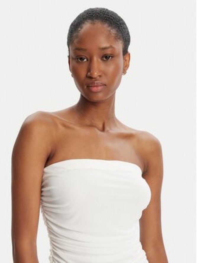 Bardot Sukienka wieczorowa Solana Mesh 59875DB2 Biały Slim Fit