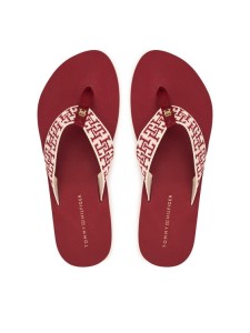 Tommy Hilfiger Japonki Corportate Sandal FW0FW09610 Czerwony