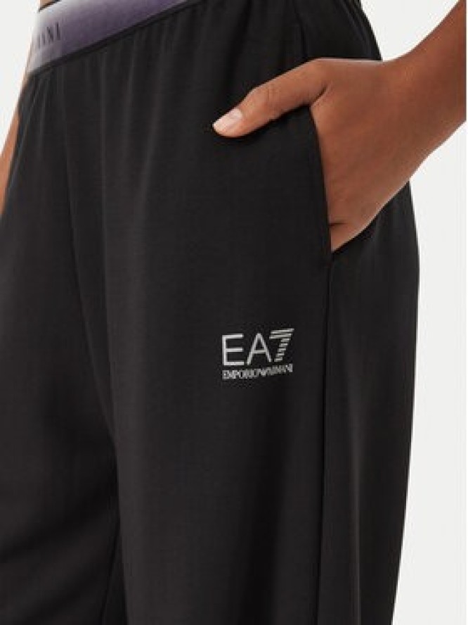 EA7 Emporio Armani Spodnie dresowe 7W001517 AF12501 UC001 Czarny Wide Leg
