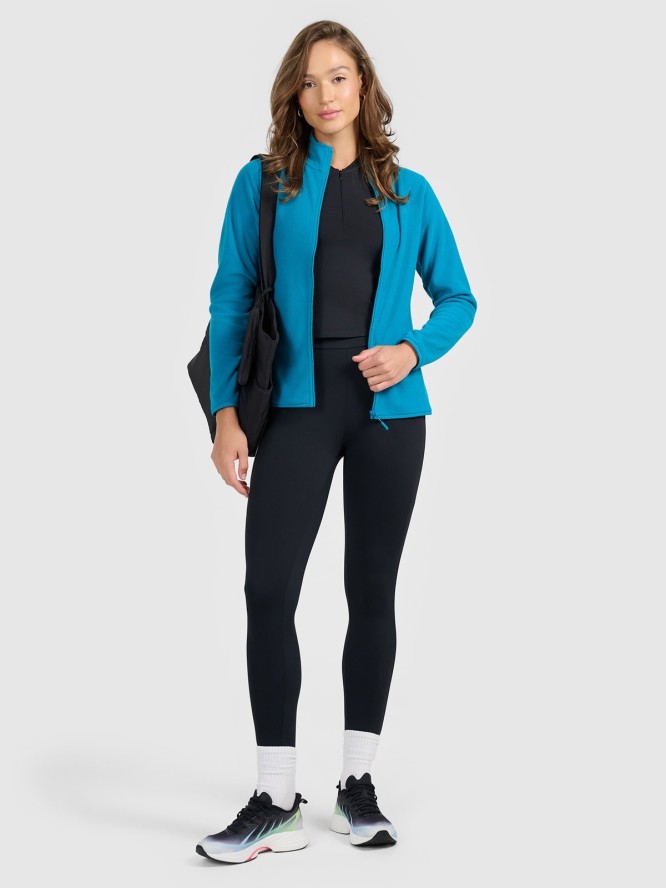 4F Polar ze stójką slim damski - turkusowy S