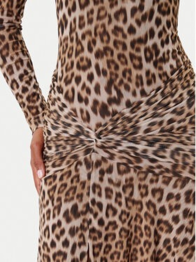 Bardot Sukienka koktajlowa Lea Printed 58853DB8 Brązowy Regular Fit