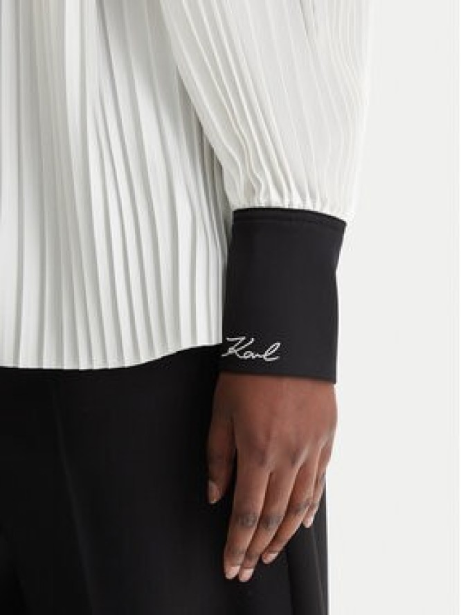 KARL LAGERFELD Koszula B1W11008 Écru Regular Fit