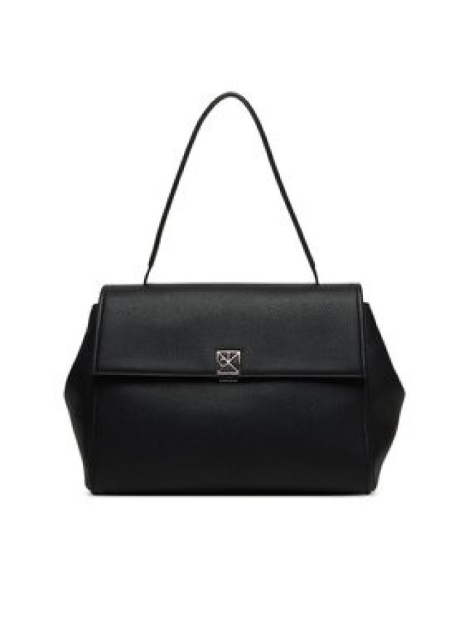 Calvin Klein Torebka Emblem Hw Pebble Satchel LV04F3494G Czarny