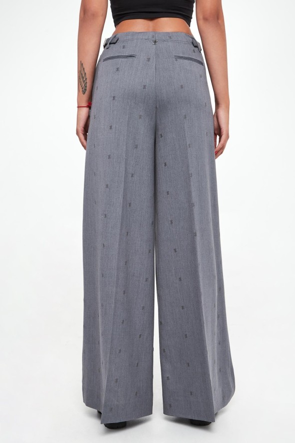 Spodnie damskie z haftem TWINSET ACTITUDE