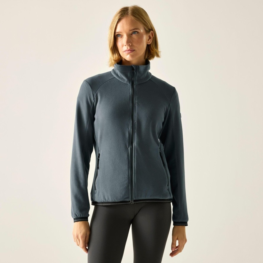 Damski polar Malana z pełnym zamkiem błyskawicznym