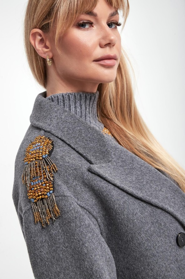 Płaszcz damski wełniany ERMANNO FIRENZE