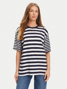 U.S. Polo Assn. T-Shirt WUP0682 Granatowy Loose Fit