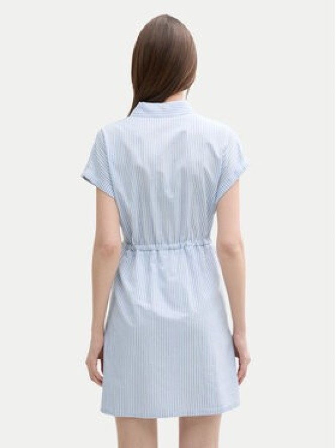 Tom Tailor Denim Sukienka koszulowa 1045766 Niebieski Regular Fit