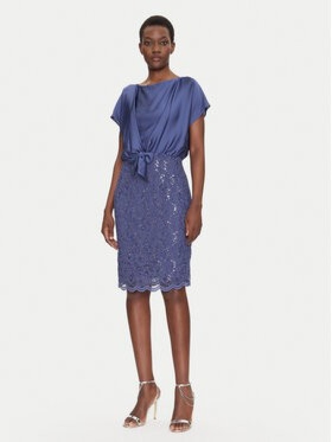 Swing Sukienka koktajlowa 5AI10900 Niebieski Regular Fit