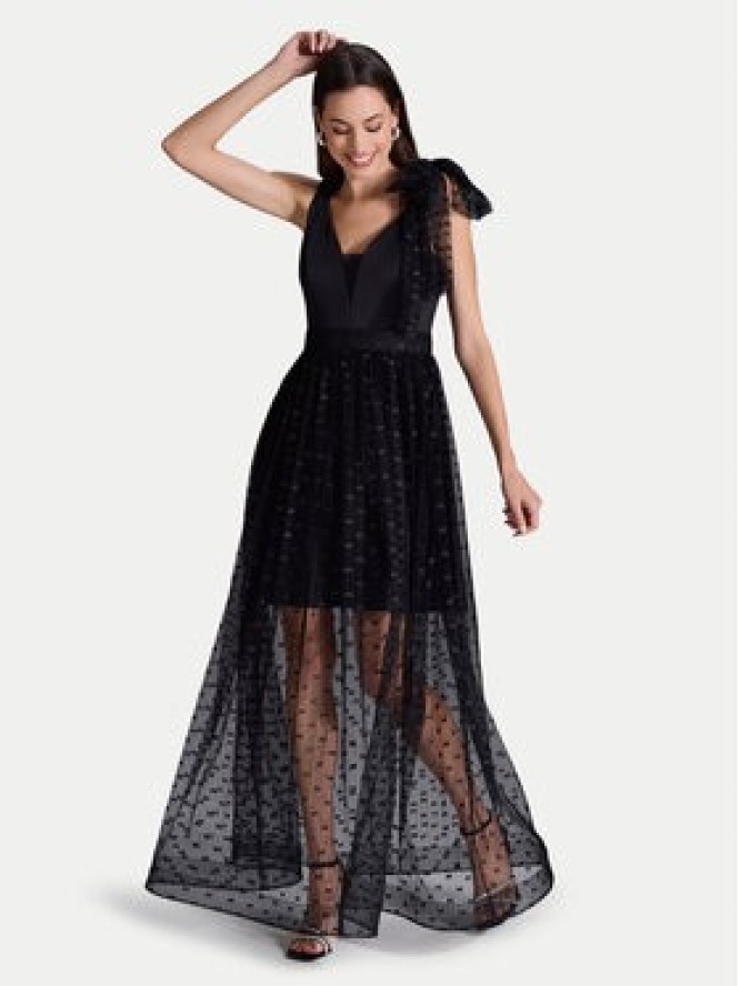 Swing Sukienka wieczorowa 5AI04600 Czarny Regular Fit