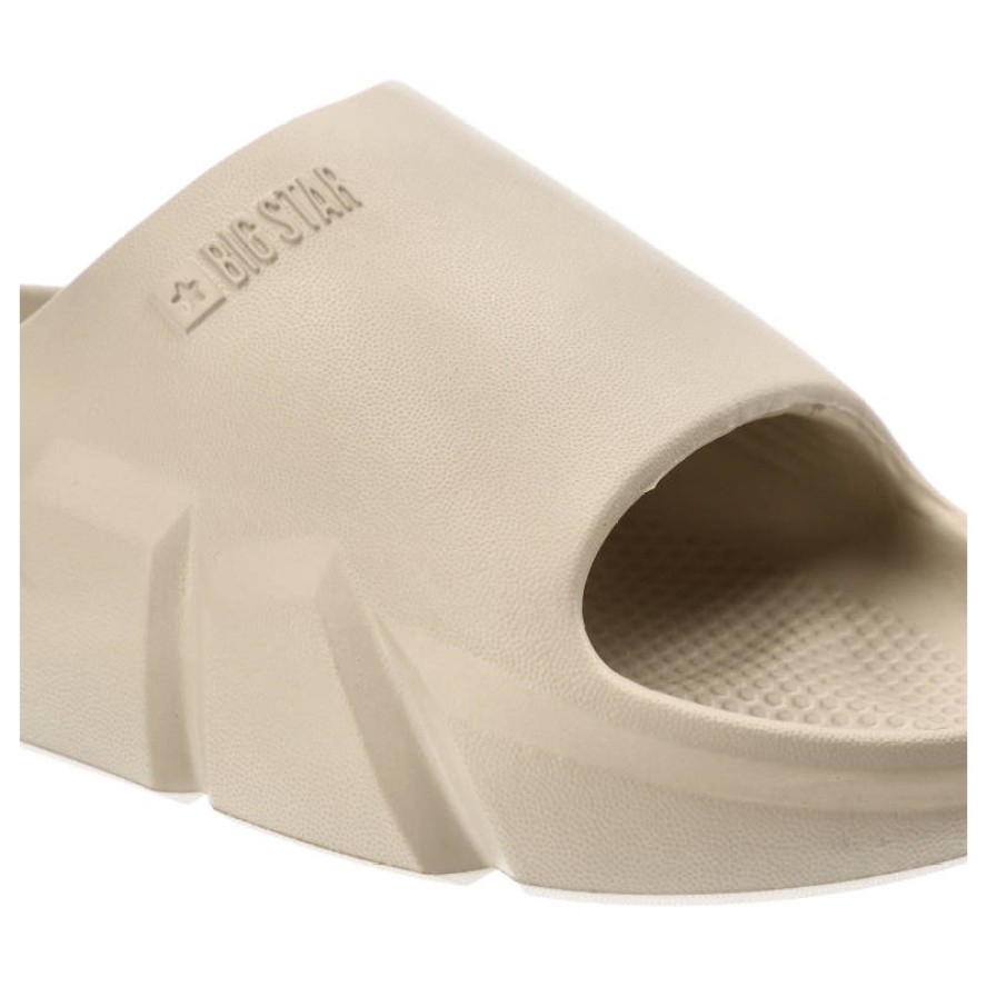 Beżowe Klapki Big Star Wodoodporne Buty Damskie