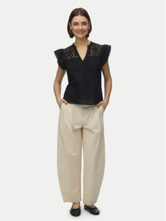 Vero Moda Bluzka Line 10347292 Czarny Regular Fit