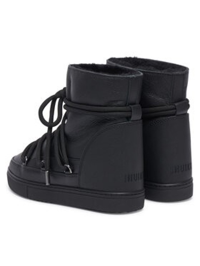 Inuikii Śniegowce Full Leather Wedge 1001.004.0092 Czarny