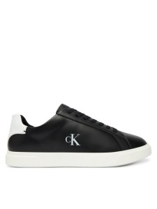 Calvin Klein Sneakersy Low Pro Cup Laceup Lth Moire HW0HW02845 Czarny