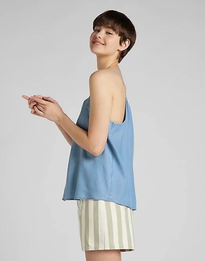 LEE CAMI DAMSKA BLUZKA ARCTIC ICE L46ETSUW 112145213