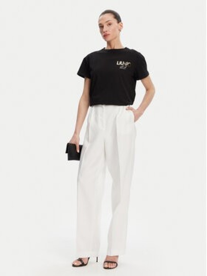 Liu Jo T-Shirt WA5007 JS923 Czarny Relaxed Fit