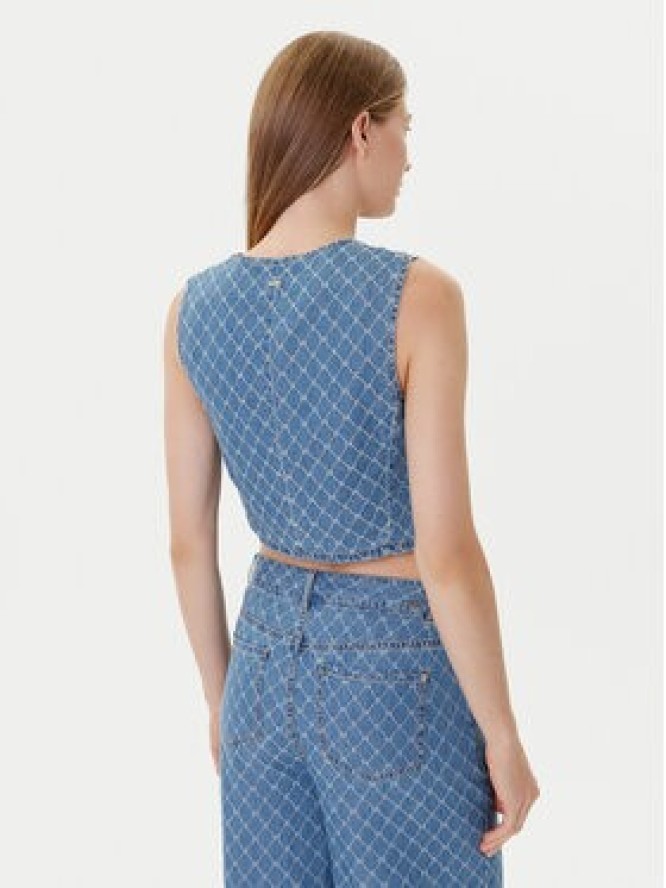 Morgan Kamizelka 252-COSHEL Niebieski Slim Fit