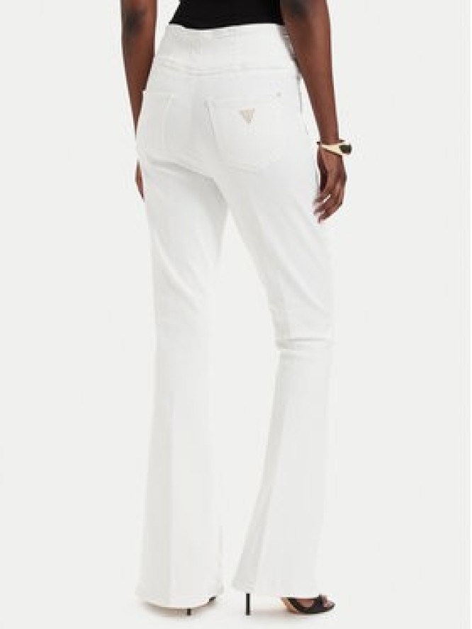 Guess Jeansy W6GA14 D0857 Kremowy Slim Fit