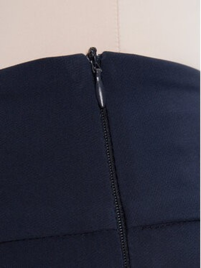 Rinascimento Spodnie materiałowe CFC0125318003 Granatowy Flare Fit