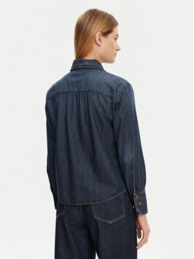 Marella Koszula jeansowa Nizere 2513111124 Granatowy Regular Fit