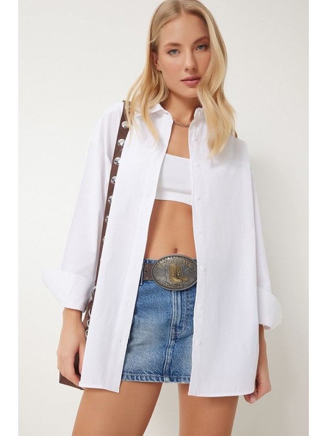 Happiness Istanbul Bluzka w kolorze białym rozmiar: 36