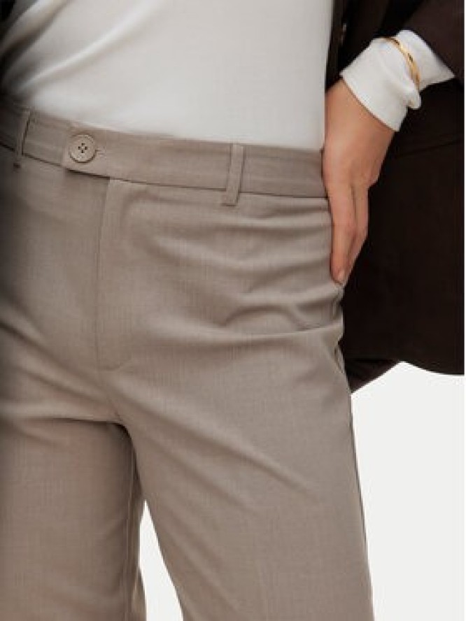 Vero Moda Spodnie materiałowe Texas 10334103 Beżowy Straight Fit