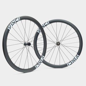Koła szosowe karbonowe Vinci Rapid 40mm 2026, białe, piasty V Tour, Shimano HG
