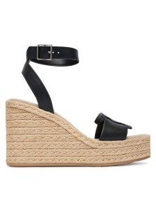 Calvin Klein Espadryle Wedge Espad 70 Embl Lth HW0HW02897 Czarny