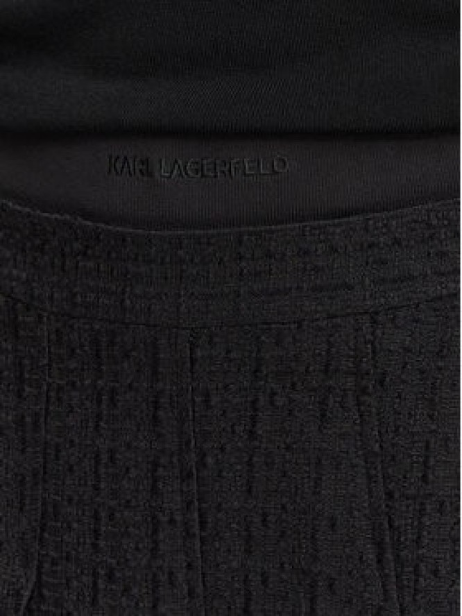 KARL LAGERFELD Spódnica mini B3W12021 Czarny A-Line Fit