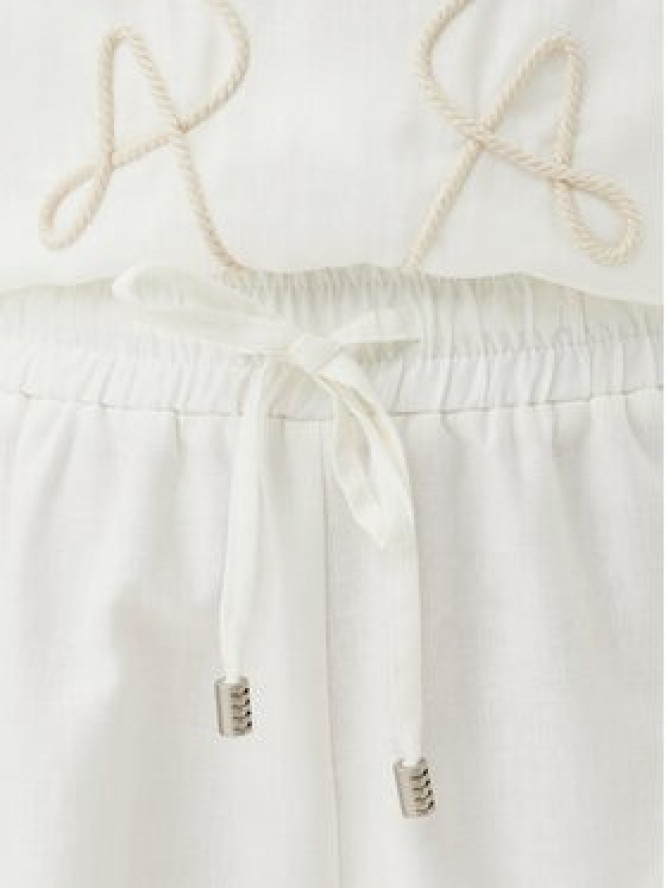 ACCESS FASHION Szorty materiałowe 53-5060-133 Biały Loose Fit