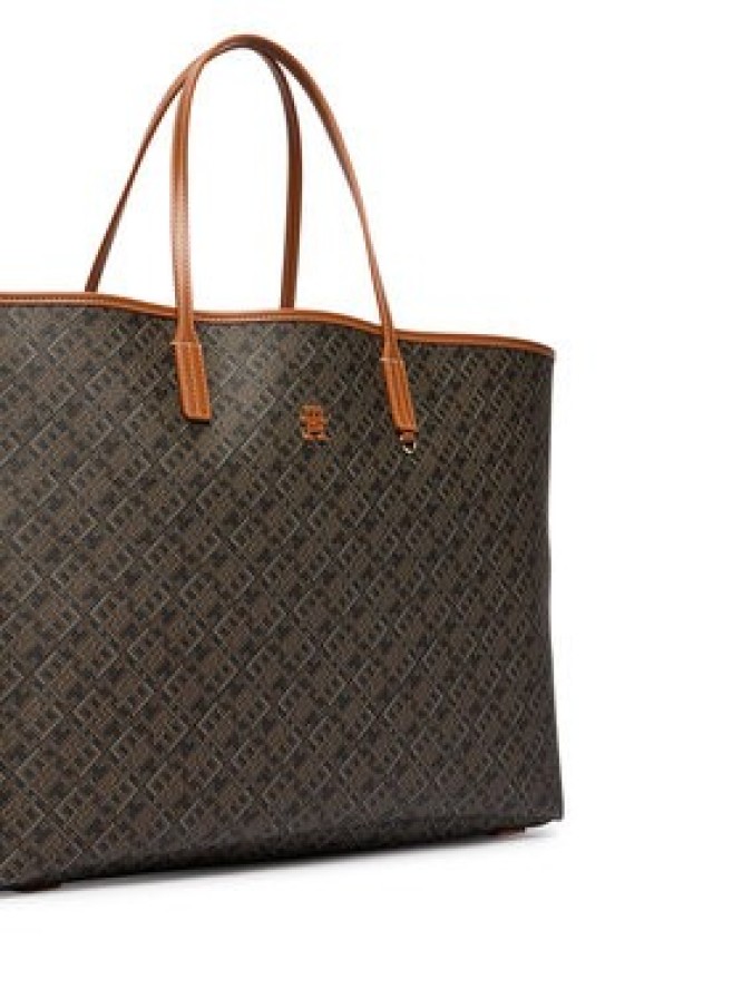 Tommy Hilfiger Torebka Th Monoplay Maxi Tote Le AW0AW18850 Czarny