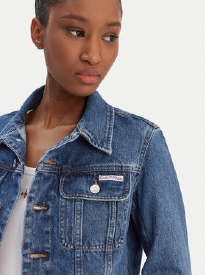 Calvin Klein Jeans Kurtka jeansowa 90s LV047E629G Niebieski Regular Fit