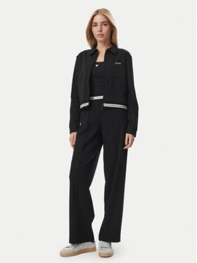 Guess Spodnie materiałowe V6BB14 W4758 Czarny Regular Fit