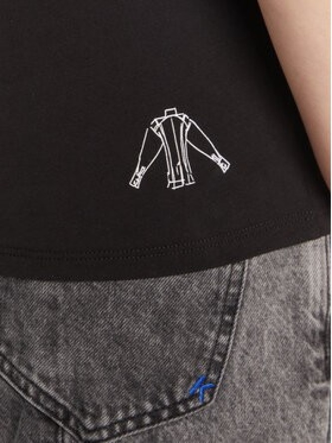 KARL LAGERFELD T-Shirt A3W17099 Czarny Regular Fit