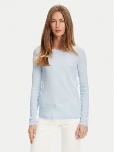 United Colors Of Benetton Bluzka 3GA2E16F9 Błękitny Regular Fit