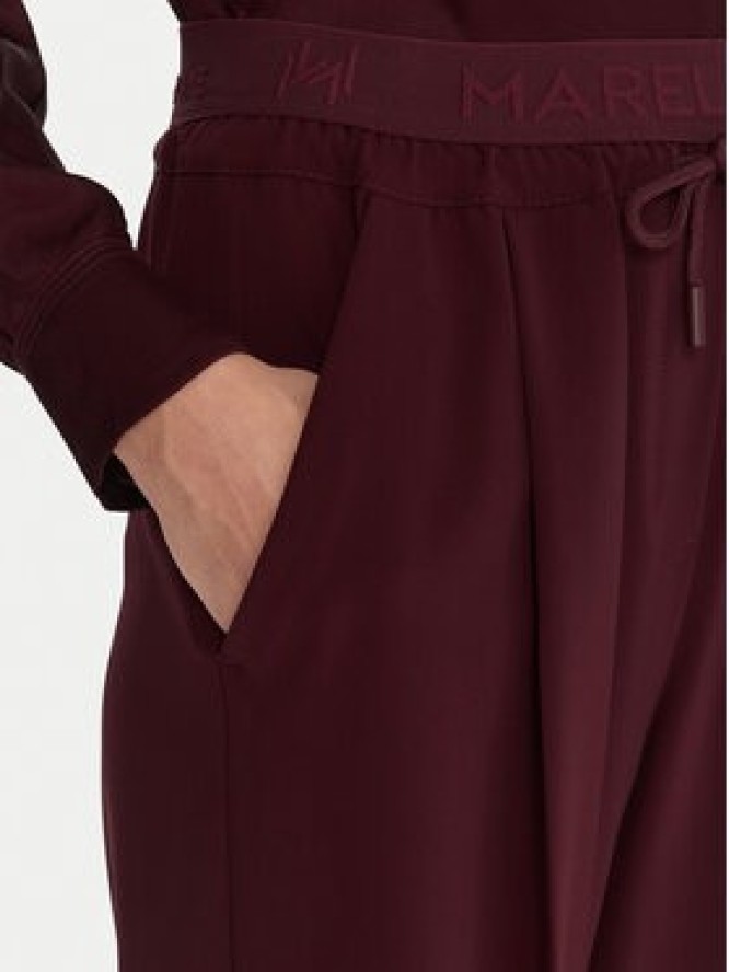 Marella Spodnie materiałowe Vanto 2523136065 Bordowy Regular Fit
