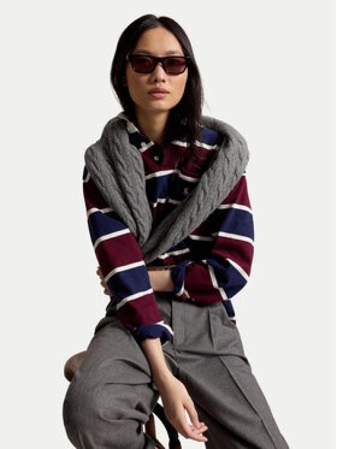 Polo Ralph Lauren Polo 211B17775001 Bordowy Oversize