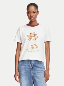 Guess T-Shirt V6BI14 K6742 Biały Regular Fit