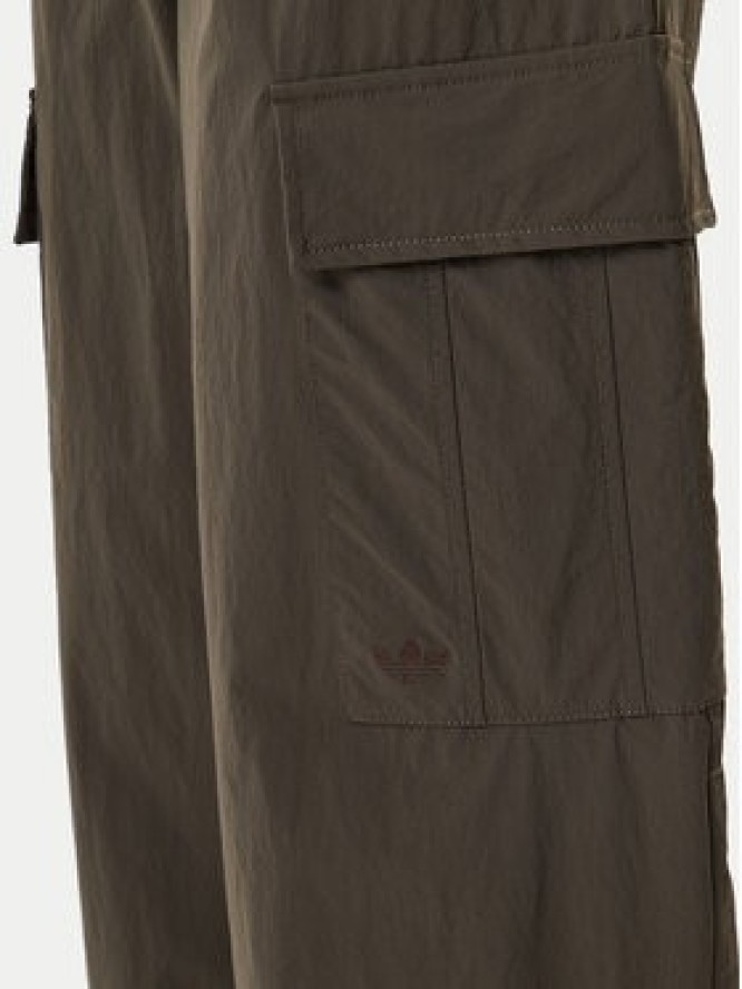 adidas Spodnie materiałowe Premium Essentials JD4785 Khaki Loose Fit