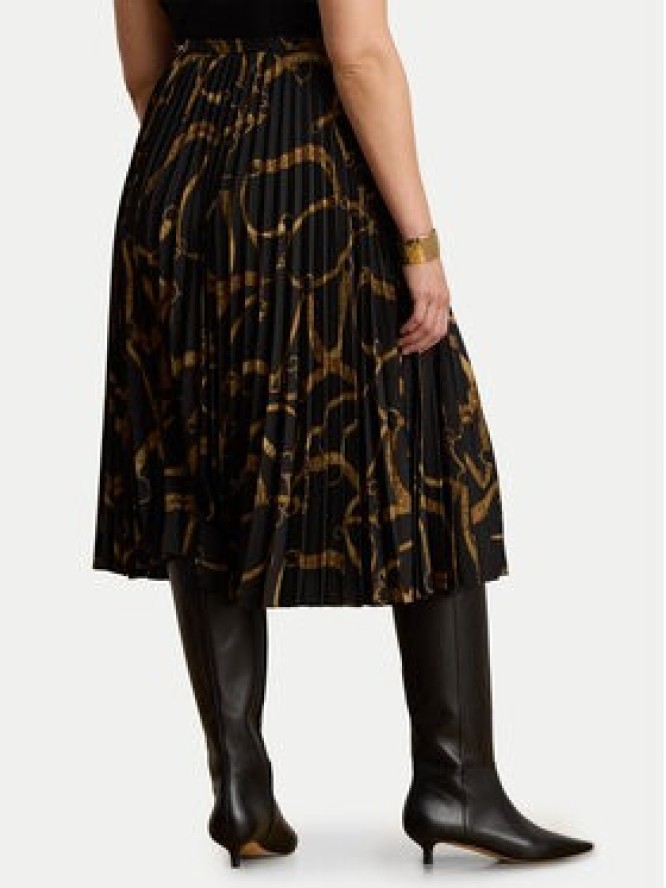 LAUREN RALPH LAUREN Spódnica plisowana 200P14015001 Czarny A-Line Fit