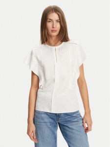 BOSS Bluzka Beliniara 50540635 Biały Regular Fit
