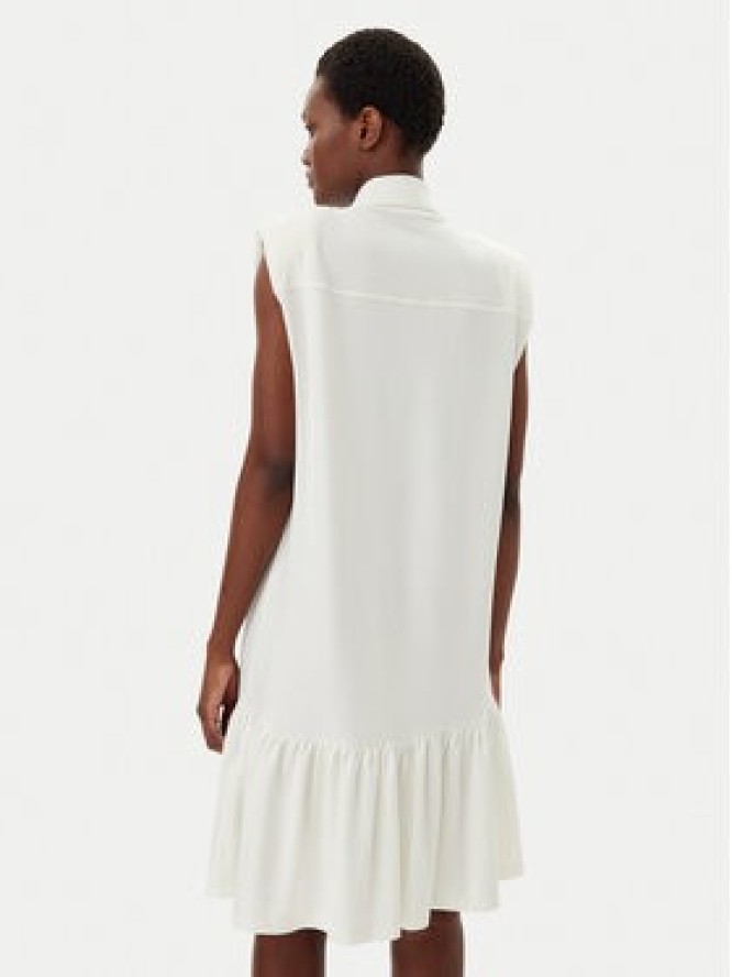 Liu Jo Sport Sukienka koszulowa TA5191 J5942 Écru Regular Fit